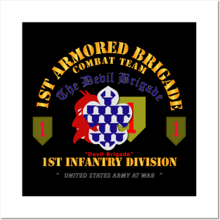 1st Armored Brigade Combat Team - 1st Inf Div - Devil Bde Posters and Art